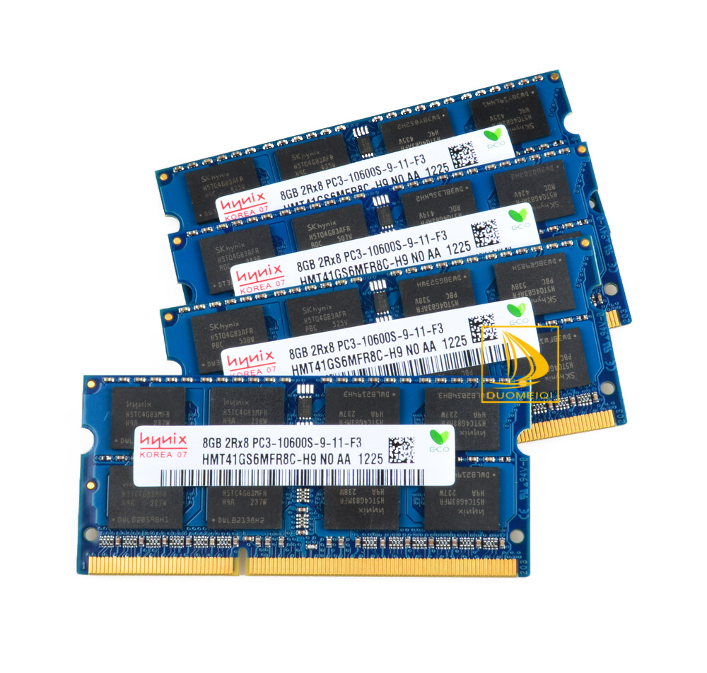 Hynix Kits 4x 8GB DDR3 1333mhz 2RX8 PC3-10600S CL9 SODIMM Laptop Memory RAM #6#