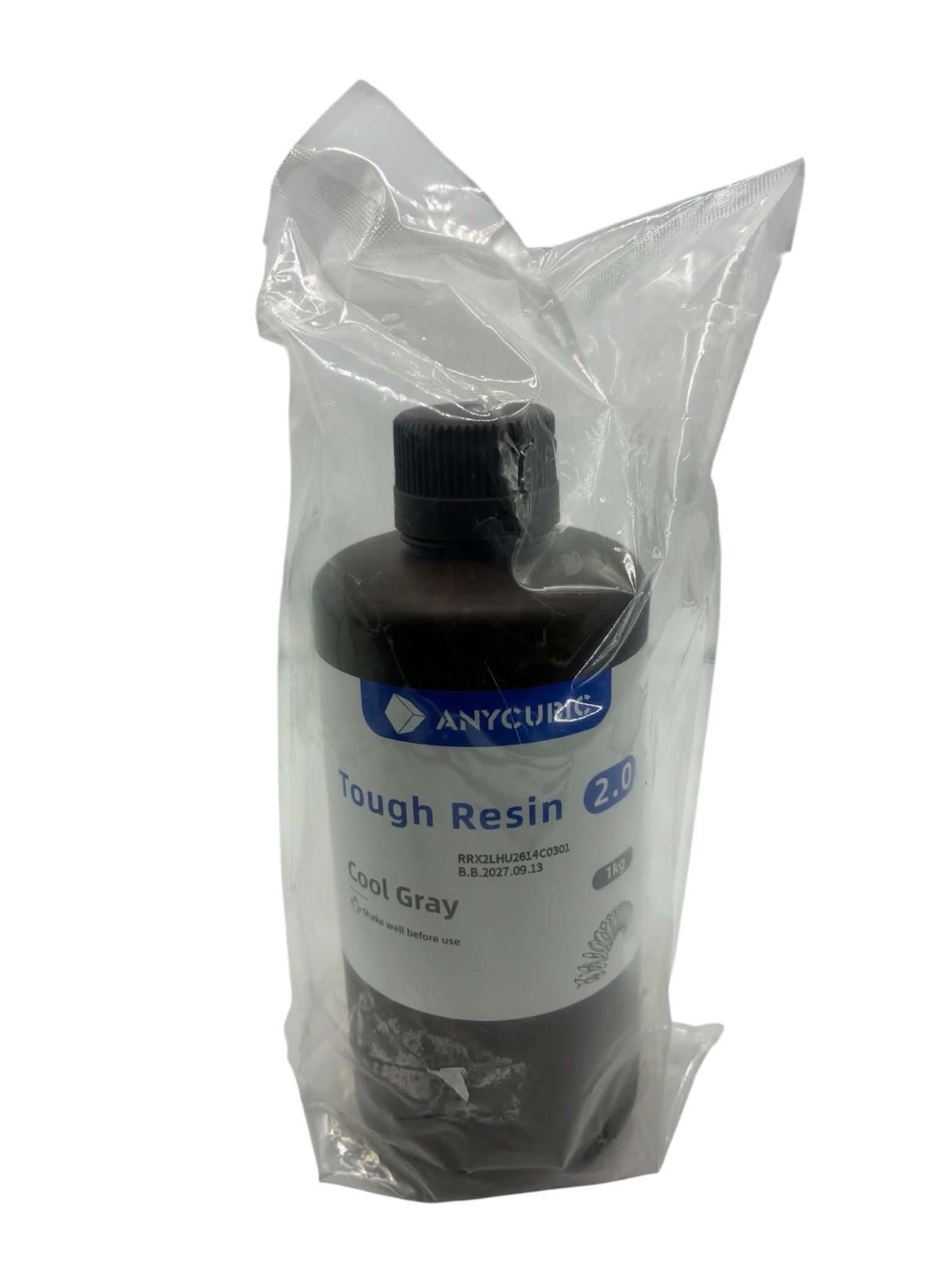 ANYCUBIC Tough 3D Printer Resin 2.0, Tough Resin Cool Gray 1KG