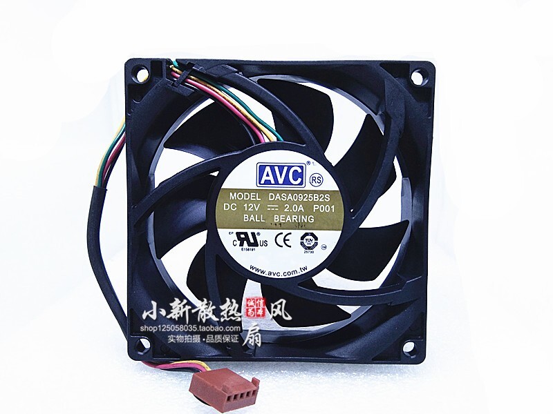 AVC DASA0925B2S 12V 9CM 9025 4 wire pwm power supply case cooling fan