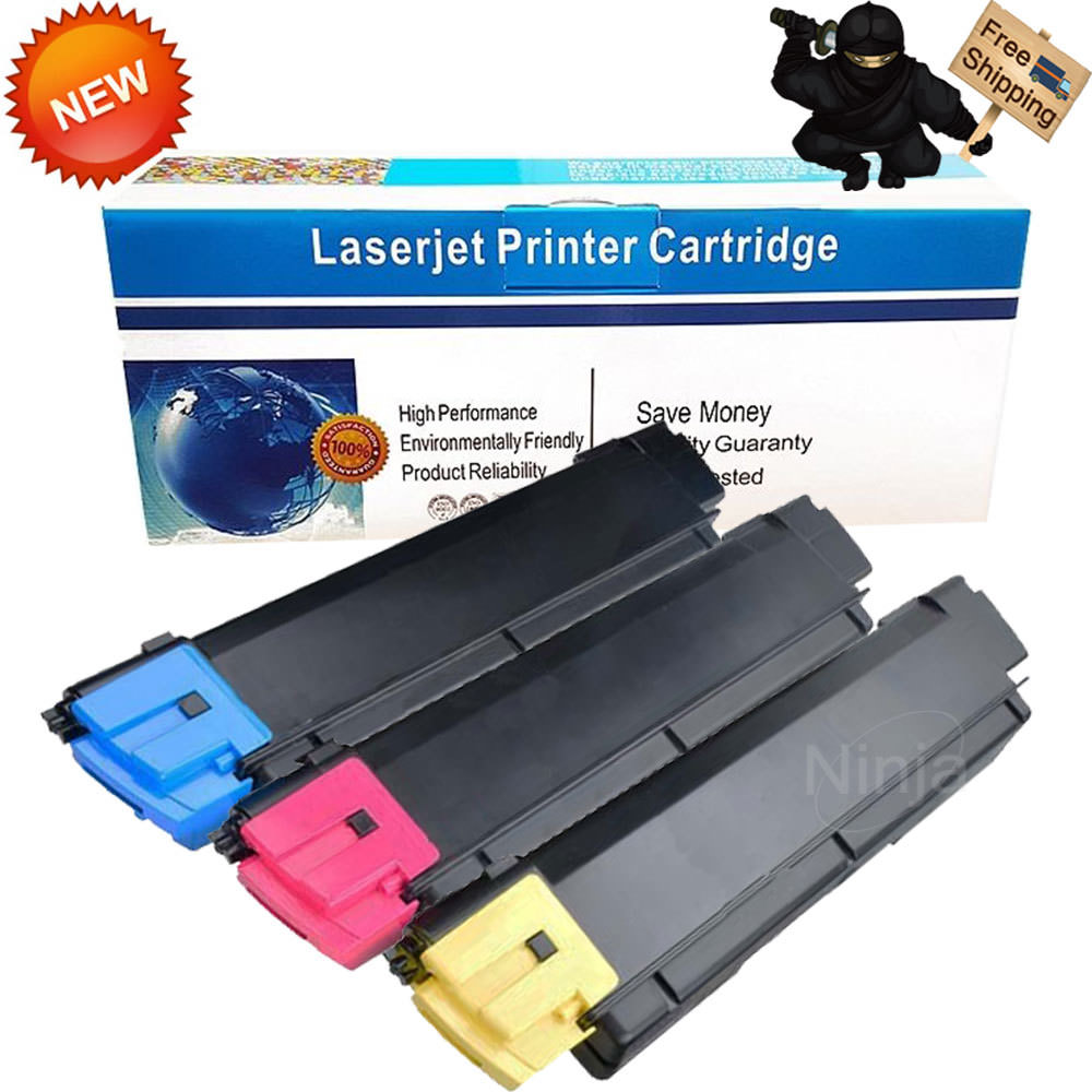 3 PK Compatible TK-592 C/M/Y Toner Cartridges For Kyocera Mita FS-C2026 FS-C2126