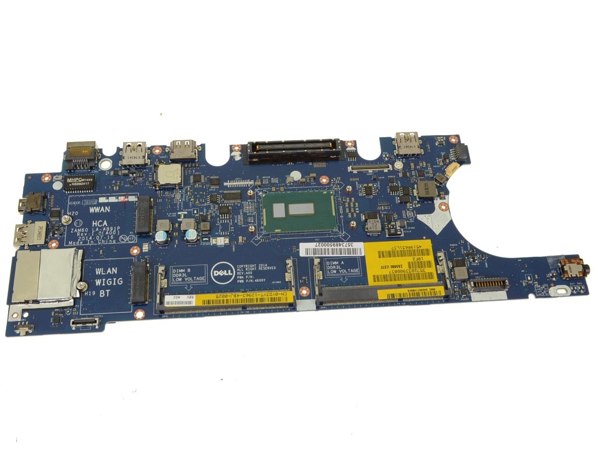 Dell OEM Latitude E5250 Motherboard System Board  Intel Celeron 1.7GHz YD3YT