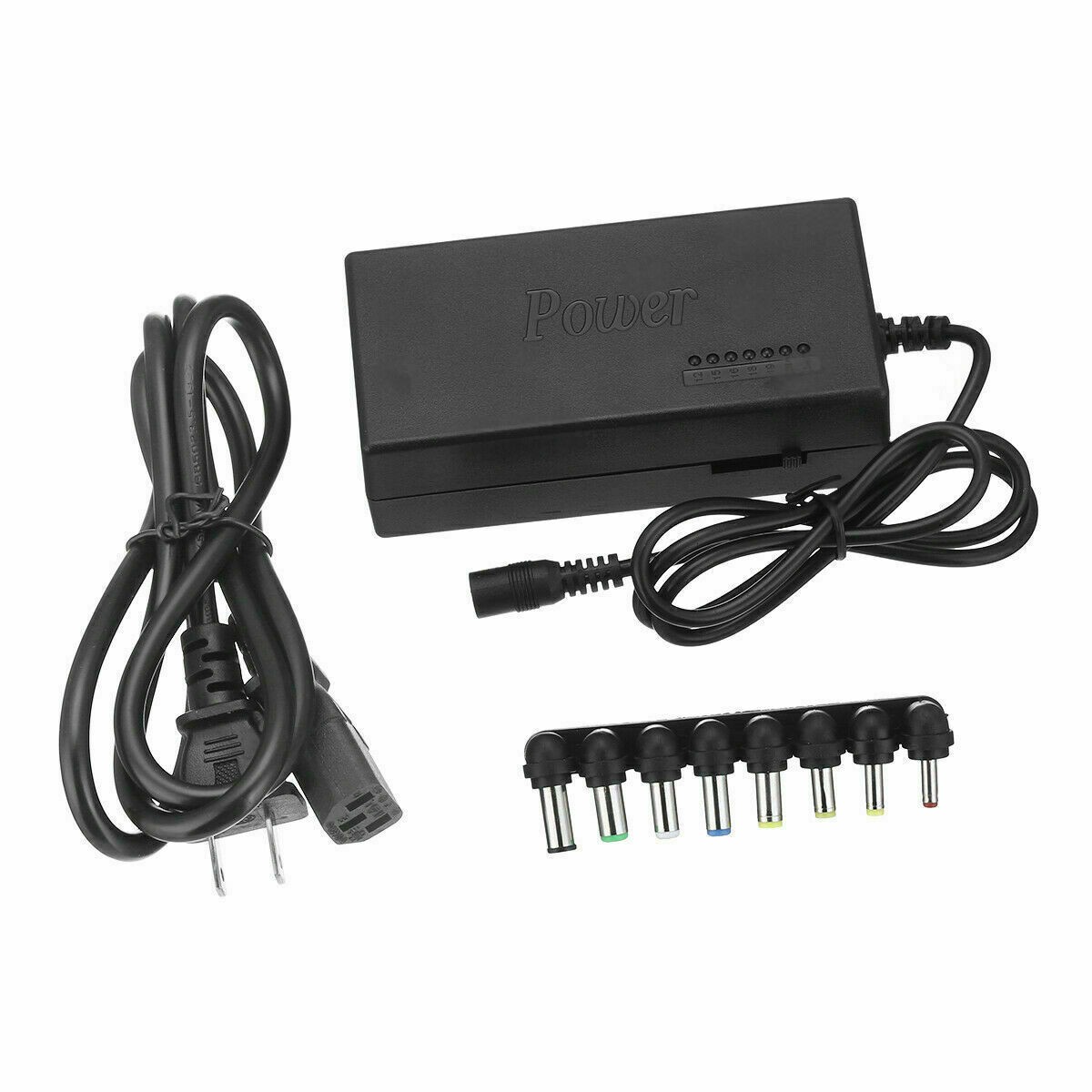 96W Universal Laptop Power Charger, Adjustable for PC Laptop (Black)