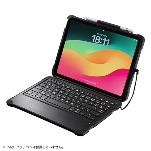 Sanwa Supply iPad 10th generation keyboard with case TypeC cable connection SKB-
