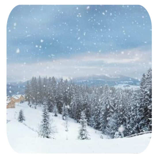 WINTER THEMED OPT 1 MOUSEPAD MOUSE PAD THICK 9" X 7"