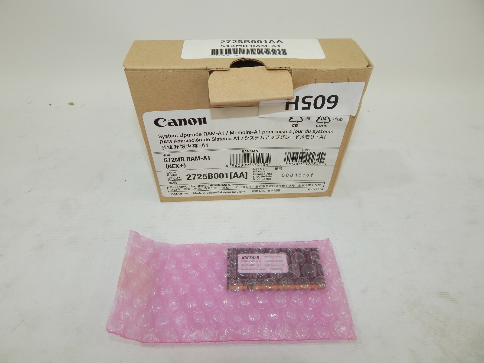 Genuine Canon 2725B001AA System Upgrade Ram-A1 512MB MXI Printer Memory New 