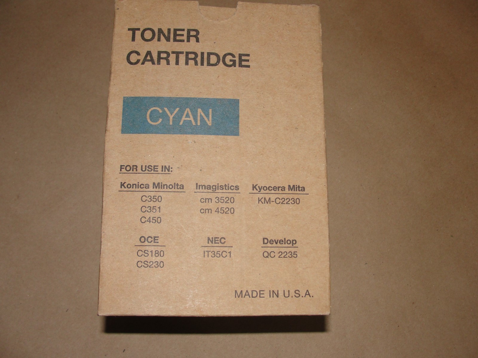 Toner Cartridge CM4520/3520/4525/3525 Toner Cartridge  Cyan for Imagistics OCE