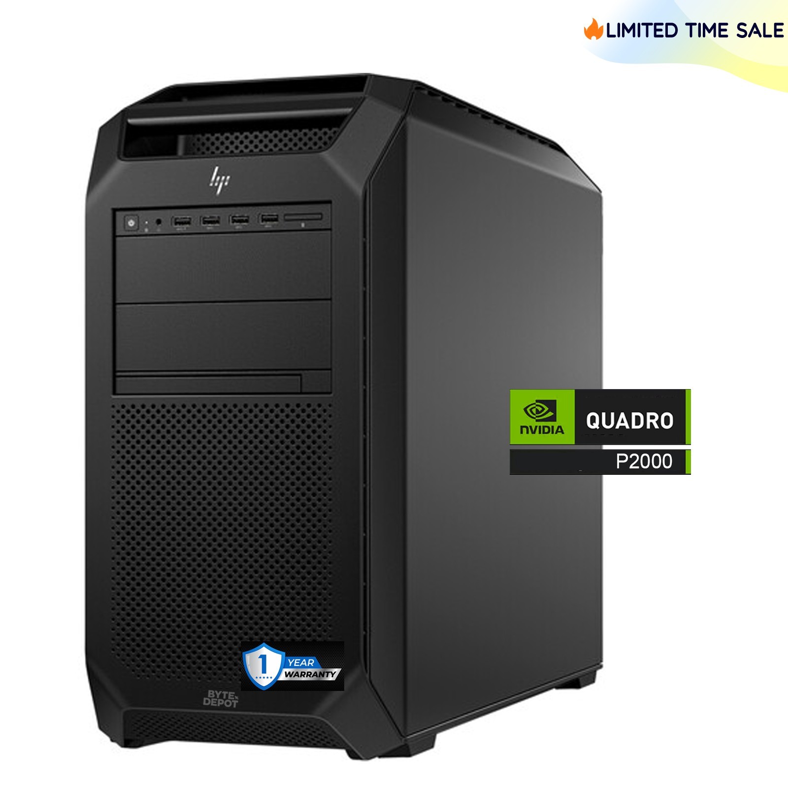 HP Z6 G4 Workstation Up to 4.4GHz, 256GB RAM, 9.68TB SSD, NVIDIA Quadro, Windows