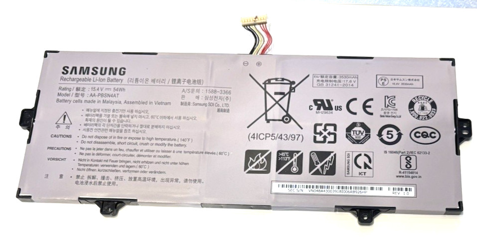 AA-PBSN4AT BA43-00391B Original Battery Samsung Galaxy Book NP750TDA NP755XDA