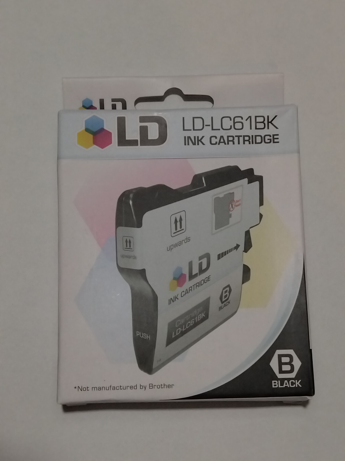 LD LC61BK Printer Ink Cartridge  Black 61BK New Sealed 
