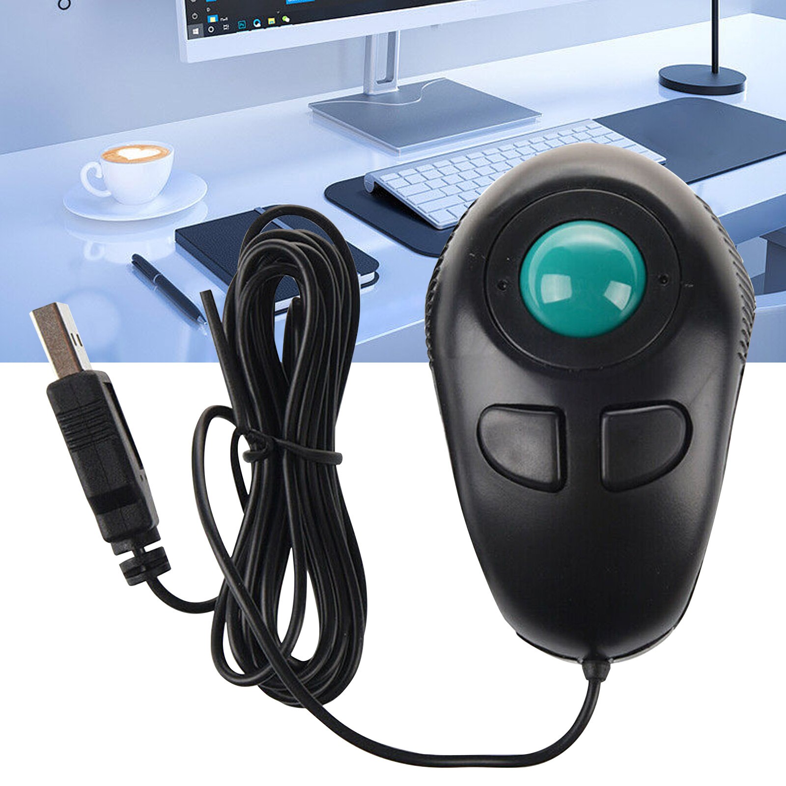 Finger Hand Held Handheld 4d Usb Mini Portable Trackball Pc Computer Mouse Micip