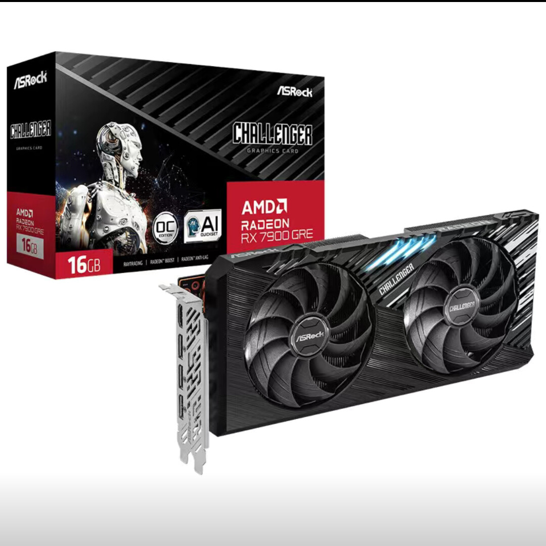 ASRock AMD RX7900GRE CL 16GB OC GPU GDDR6 Graphics Card