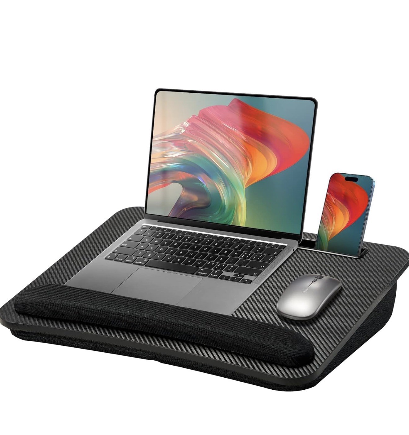 HUANUO Lap Laptop Desk - Portable Lap Desk with Pillow Cushion, Fits up to 15.6 