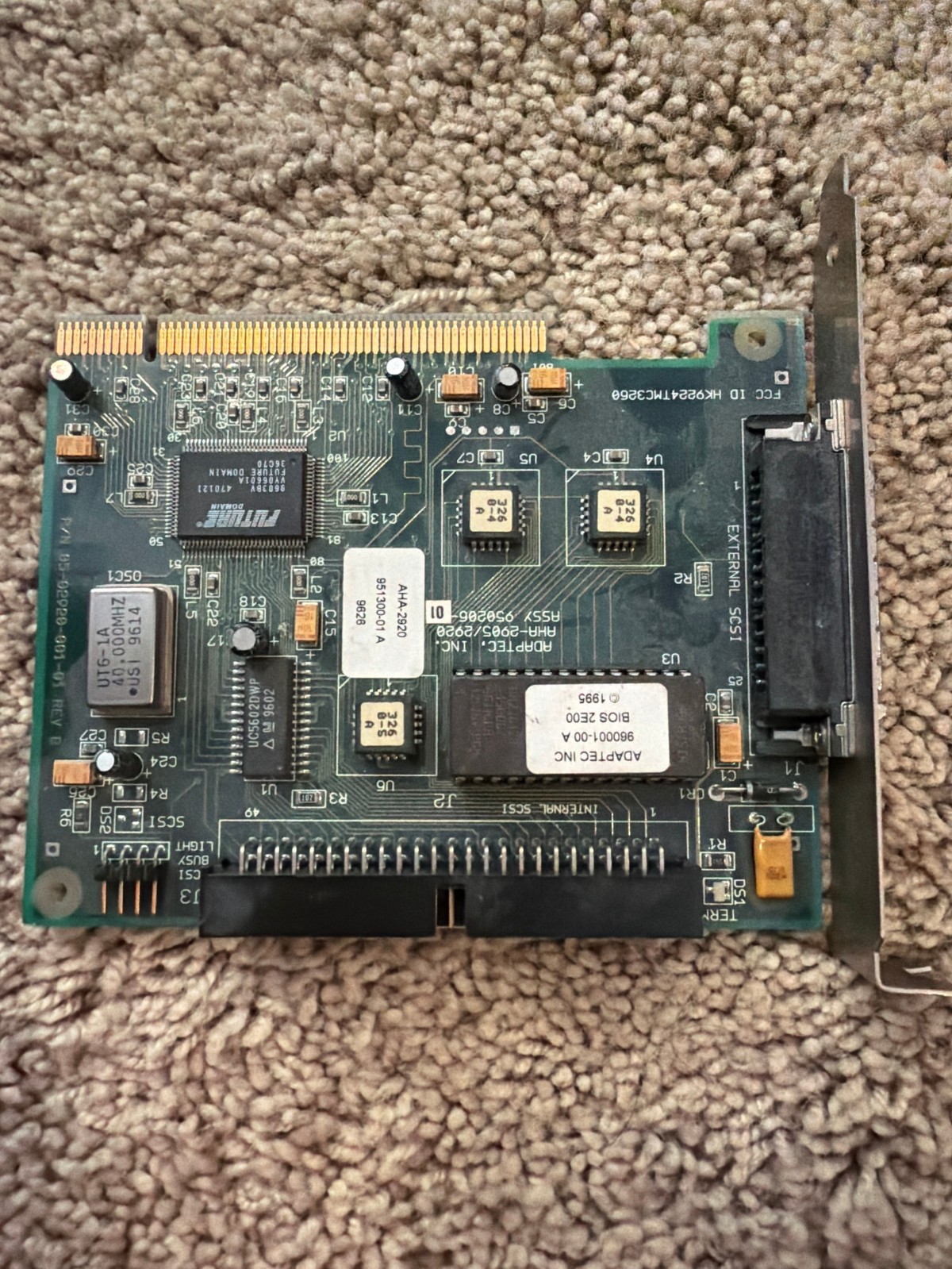Adaptec AHA-2920 PCI SCSI Controller Card - Tested Working