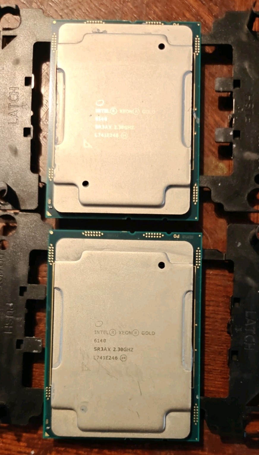 LOT OF 2x SR3AX INTEL XEON GOLD 6140 2.30GHZ 18-CORE 24.75MB 140W CPU PROCESSOR