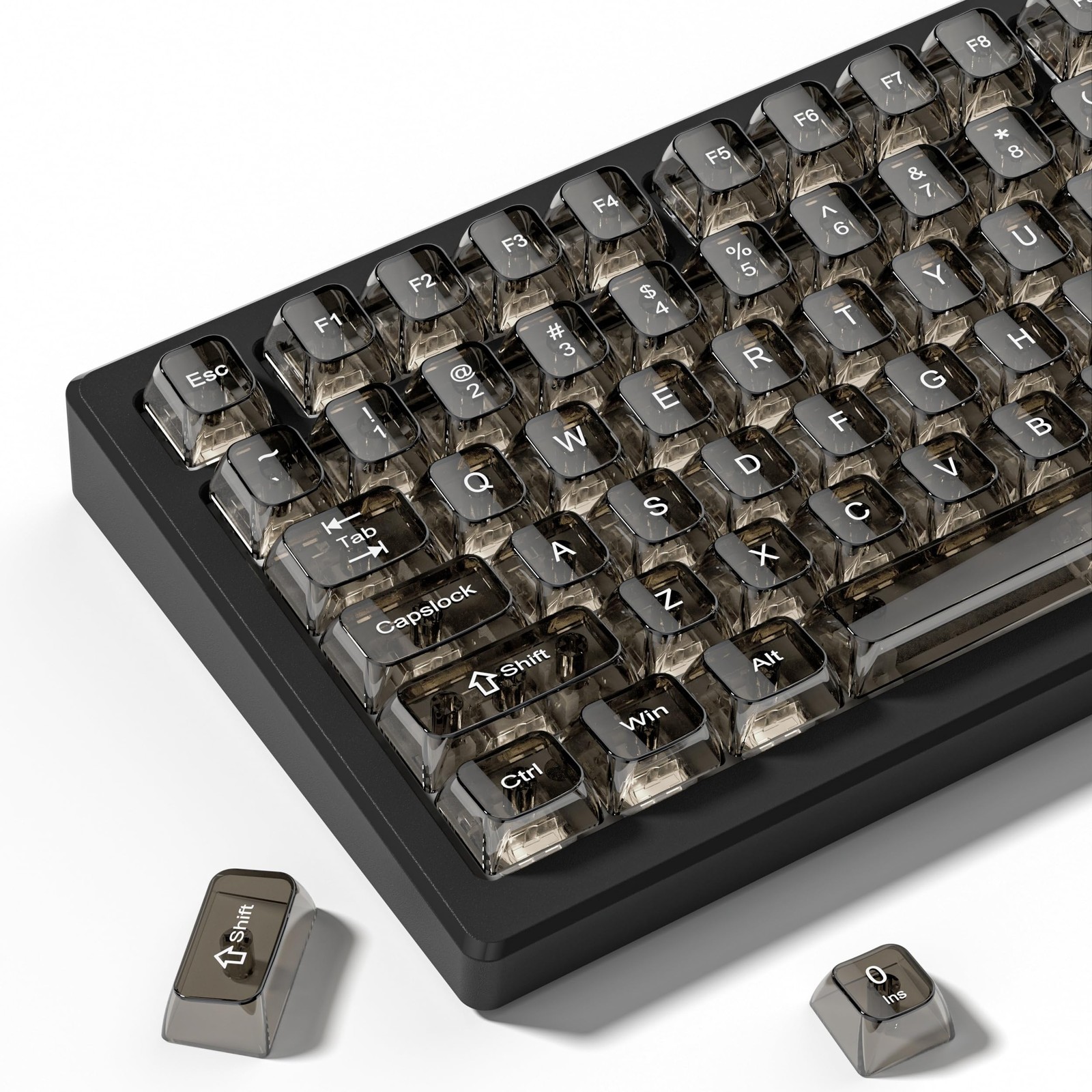Clear keycaps Set,Translucent Keyboard keycaps,Jelly Key caps
