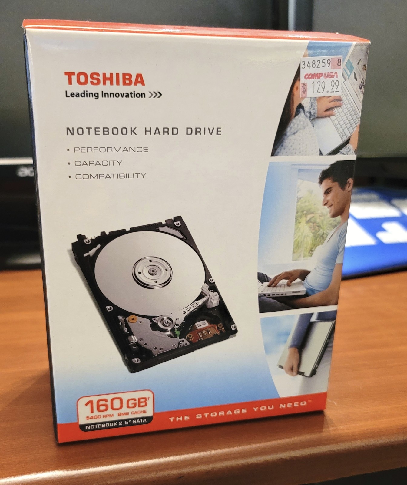 Toshiba 160GB 5400 RPM 8MB Cache Notebook 2.5" SATA Hard Drive. New in box