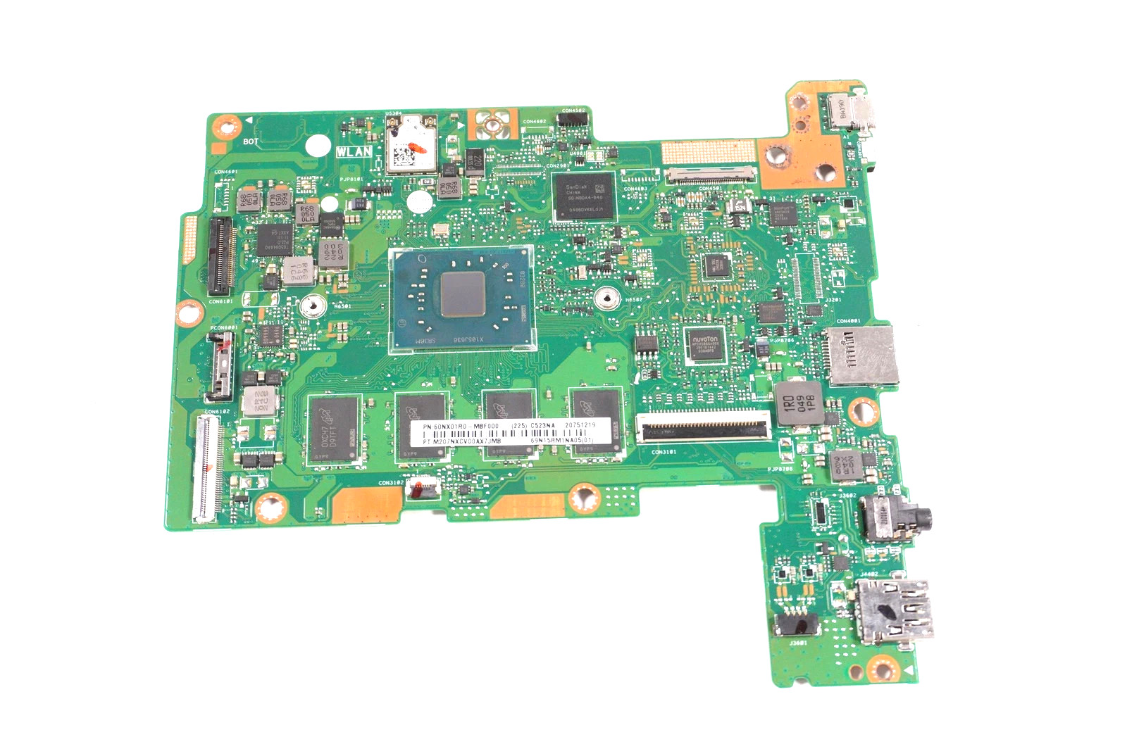 60NX01R0-MBG200 Asus System Board Intel Celeron N3350 4GB 64GB eMMC For C523NA