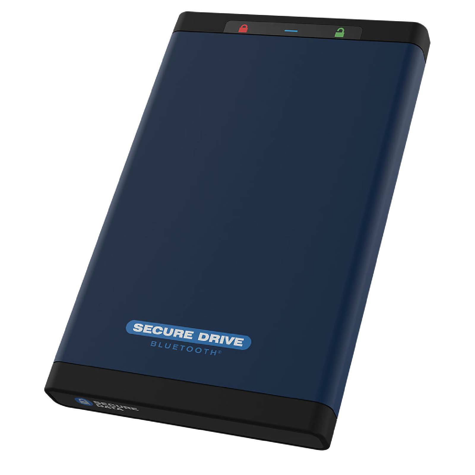 SecureData SecureDrive BT 500GB Encrypted SSD with Bluetooth Authentication