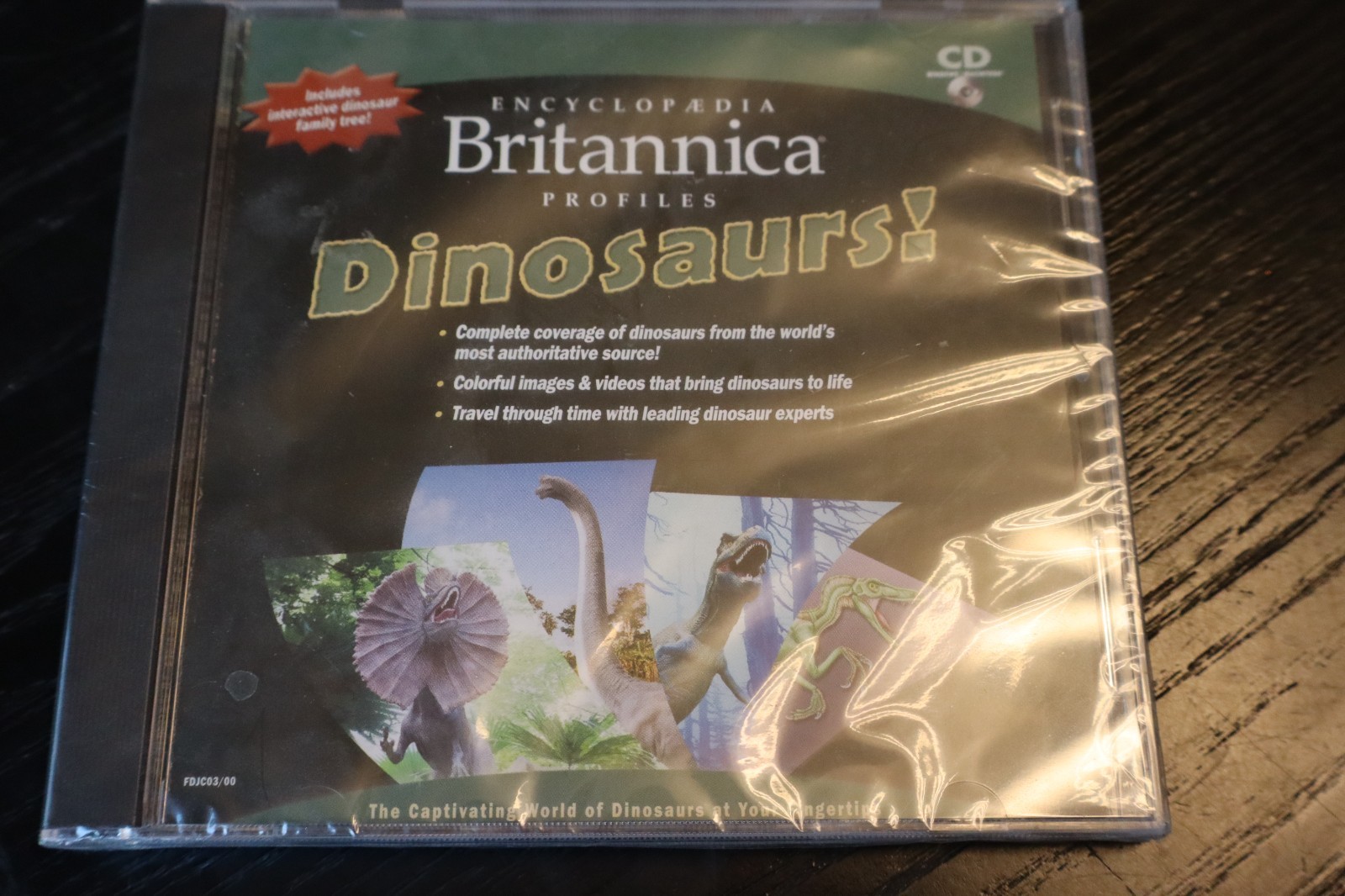 Encyclopedia Brittanica Profiles Dinosaurs Win 98/2000 and Mac 10.1 Software CD
