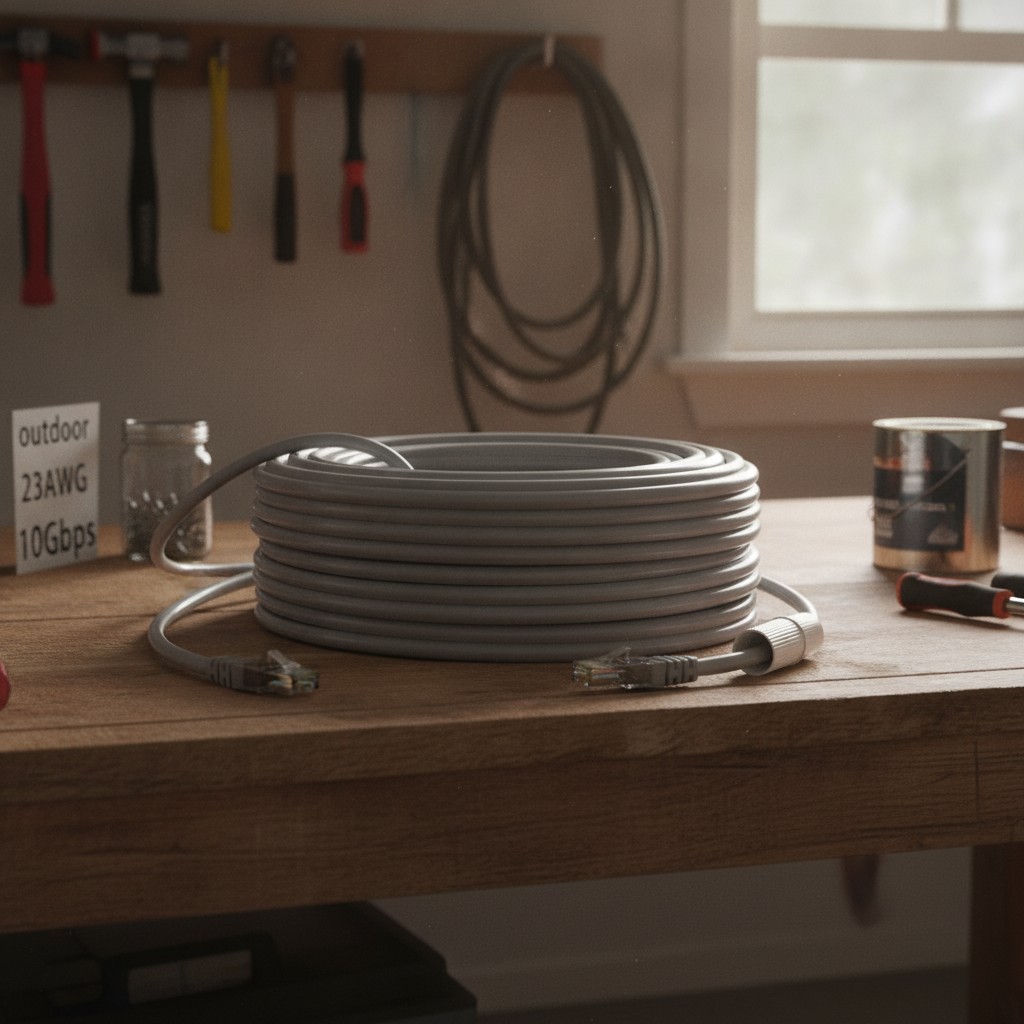 Versatile 100 ft Cat 6 Ethernet Cable - Heavy Duty, Indoor/Outdoor Application
