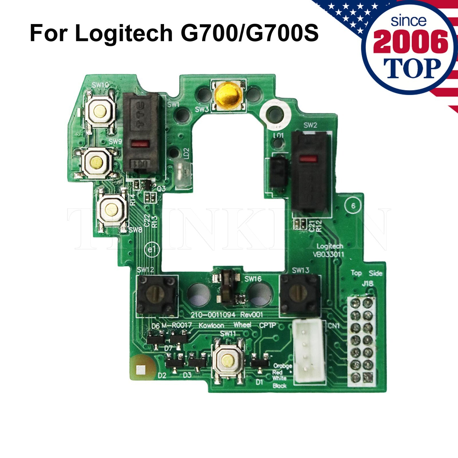 Mouse Switch Button Board Motherboard for Logitech G700/G700S Gaming Mouse