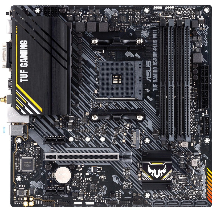 ASUS TUF GAMING A520M-PLUS WIFI AMD AM4 DDR4 mATX Gaming Desktop Motherboard