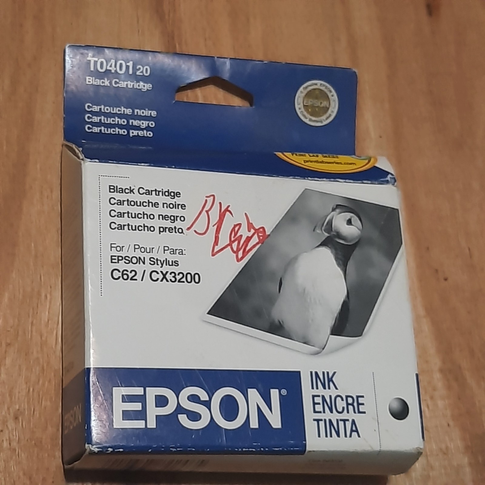 VTG Epson T040120 Black Ink Cartridge Stylus C62 CX3200 Genuine Sealed 2002