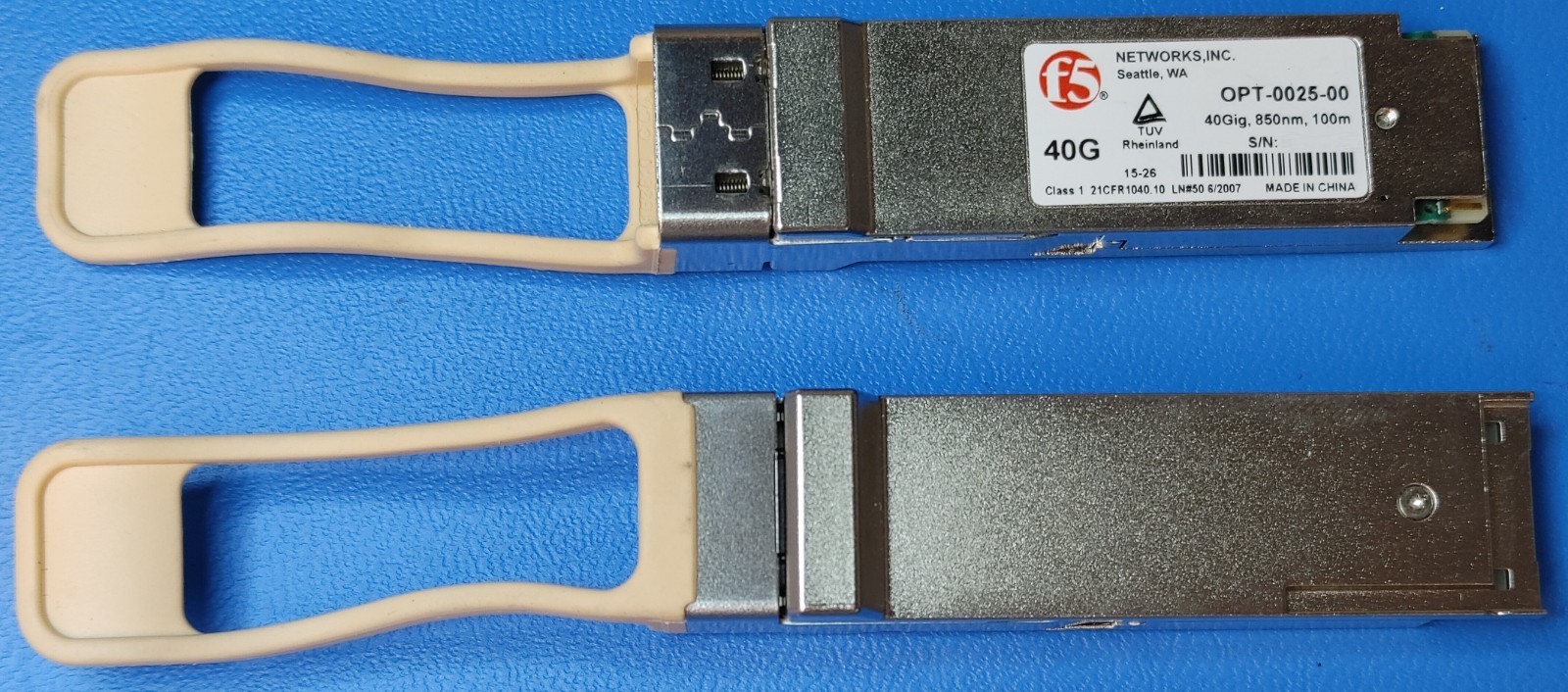 F5 Networks OPT-0025-00 40GBASE-SR4 QSFP+ 850nm MMF MPO Optical Transceiver