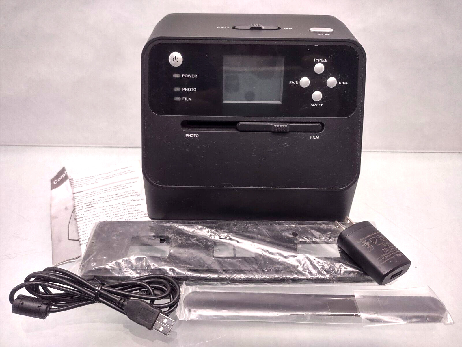 Hammacher Schlemmer UA01 Combo Album Scanner Complete Scans No Glare 14mp Camera