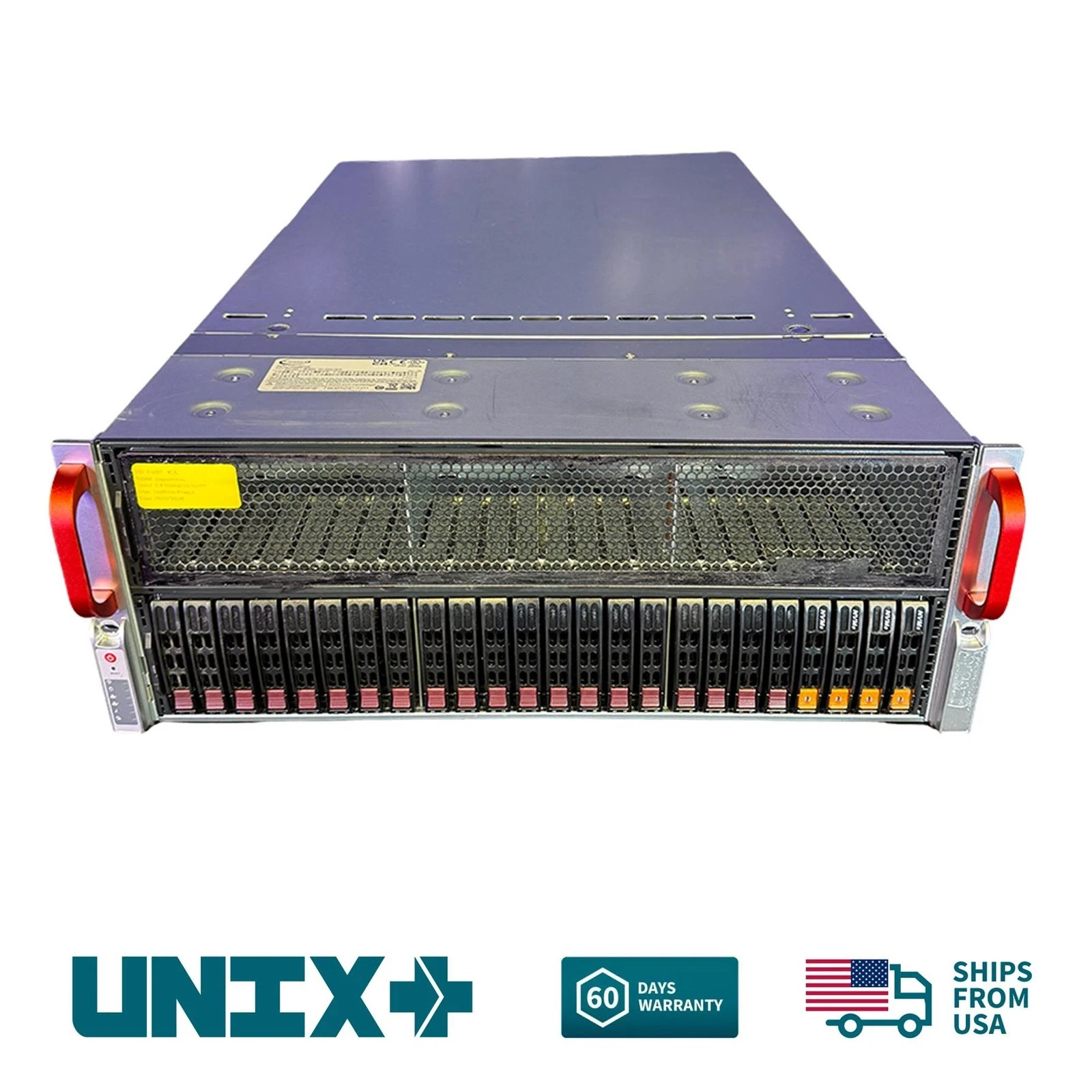 Supermicro 4U 2x EPYC 7B13 64C 2.25 GHz 64GB DDR4 8x PCI-e LLM AI GPU Server
