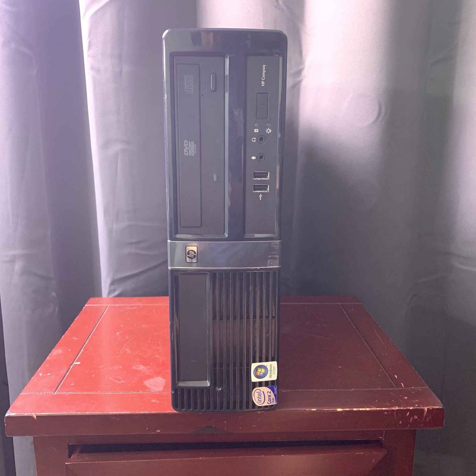HP Compaq dx7500 SFF Intel Core2 Duo E7400 2.8GHz 3GB RAM Windows 10 ( READ )