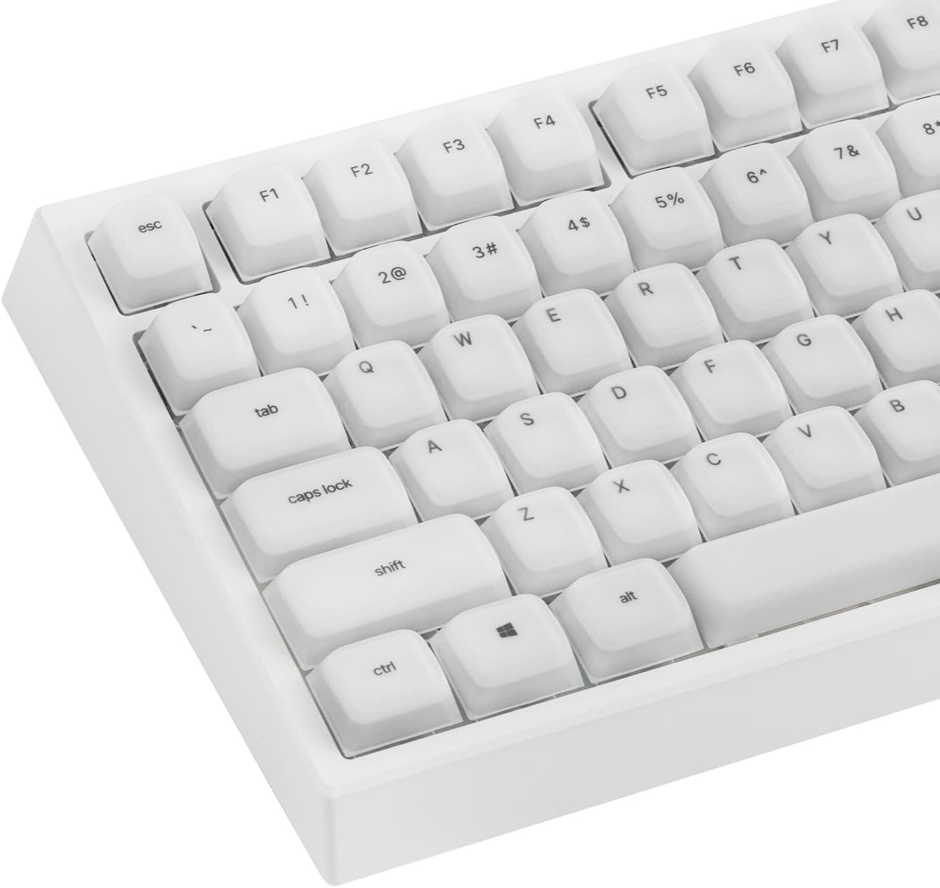 EPOMAKER Aegissil Keycap Set, Silicone Material, Cherry Profile, 113 Keys, 65%/7
