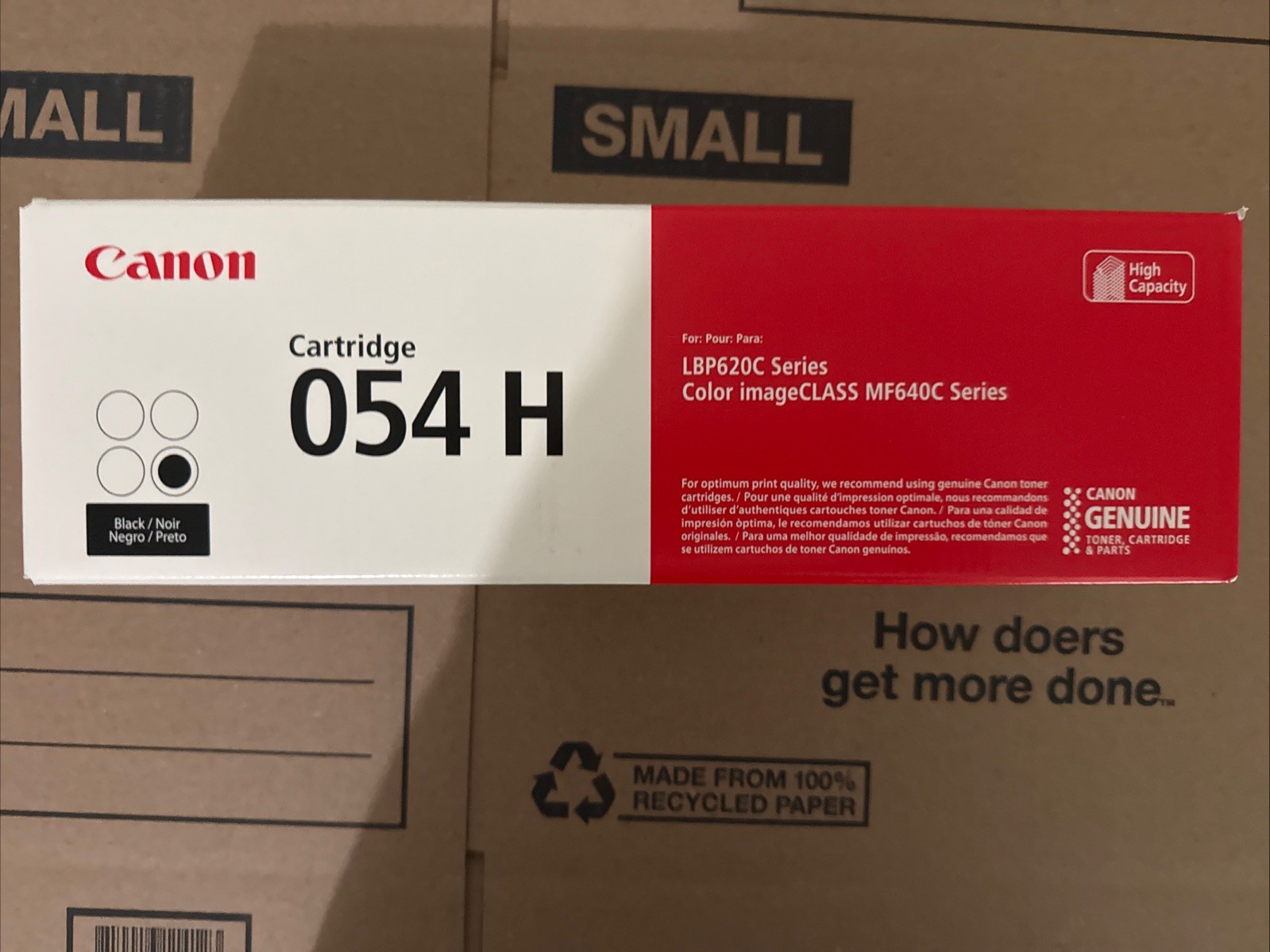 Canon (CRG-054 H BK) High Yield Black Toner Cartridge (3,100 Yield)