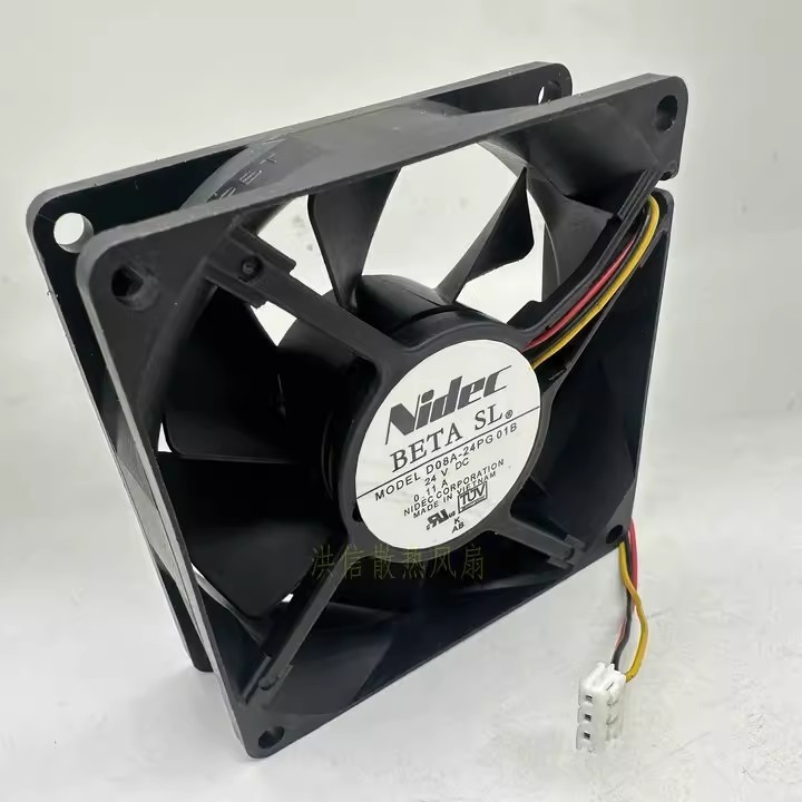 1PCS Nidec 8025 D08A-24PG 01B DC24V 0.11A 8CM 80*25MM Inverter Fan