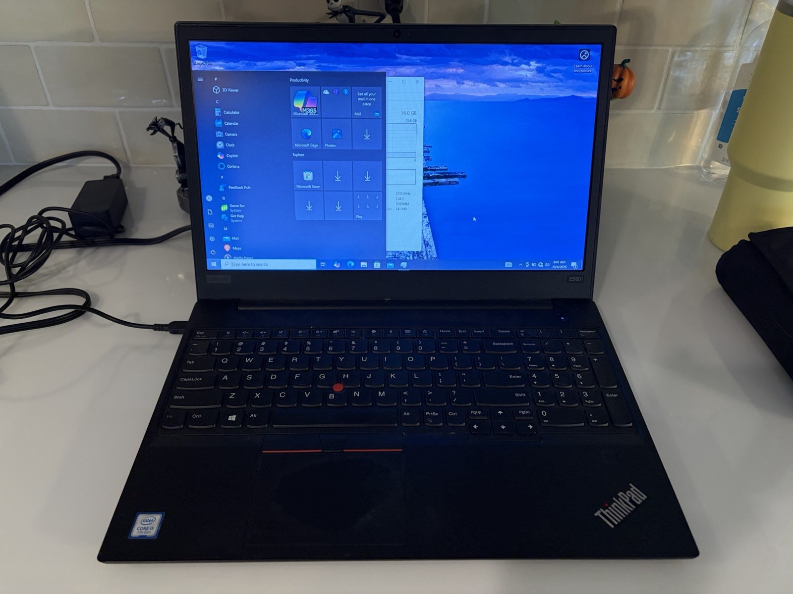 Lenovo Thinkpad E580 i5-7200U 16GB RAM 1TB Samsung 860 EVO SSD Win 10