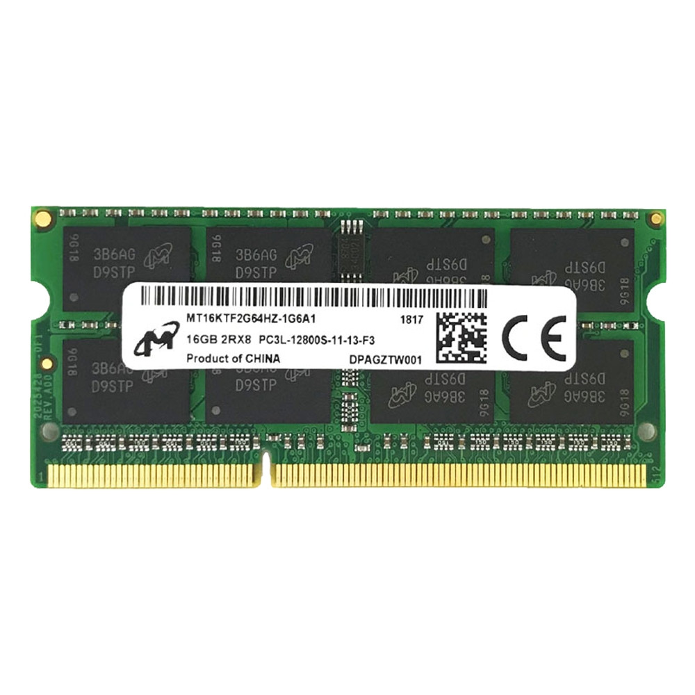 For 1x 16GB DDR3L 1600 mhz PC3L-12800S 1.35V Laptop SODIMM Memory RAM