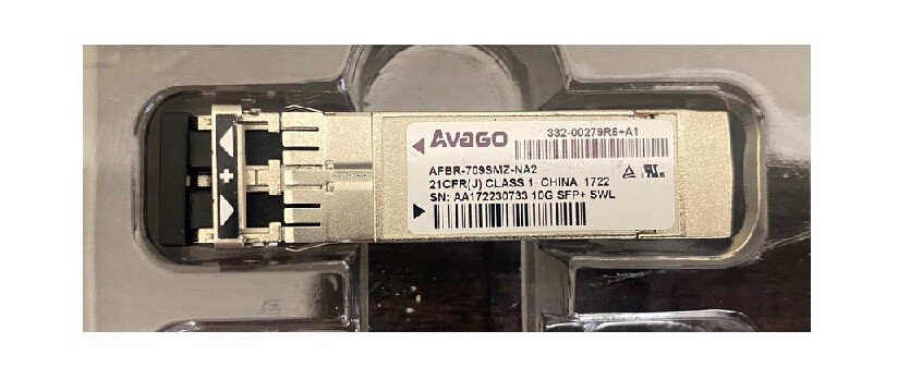 Avago NetApp 332-00363+A0 AFBR-709SMZ-NA3 10GBASE-SR 10G SFP+SWL 850nm MMF