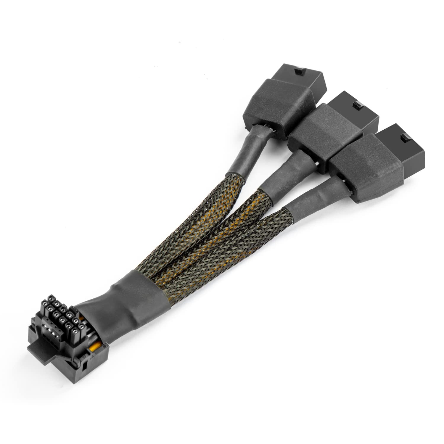 16Pin GPU Cable to 3X 8Pin Pcie - 16AWG PCIE 5.0 12VHPWR 600W 90 Degree Right...