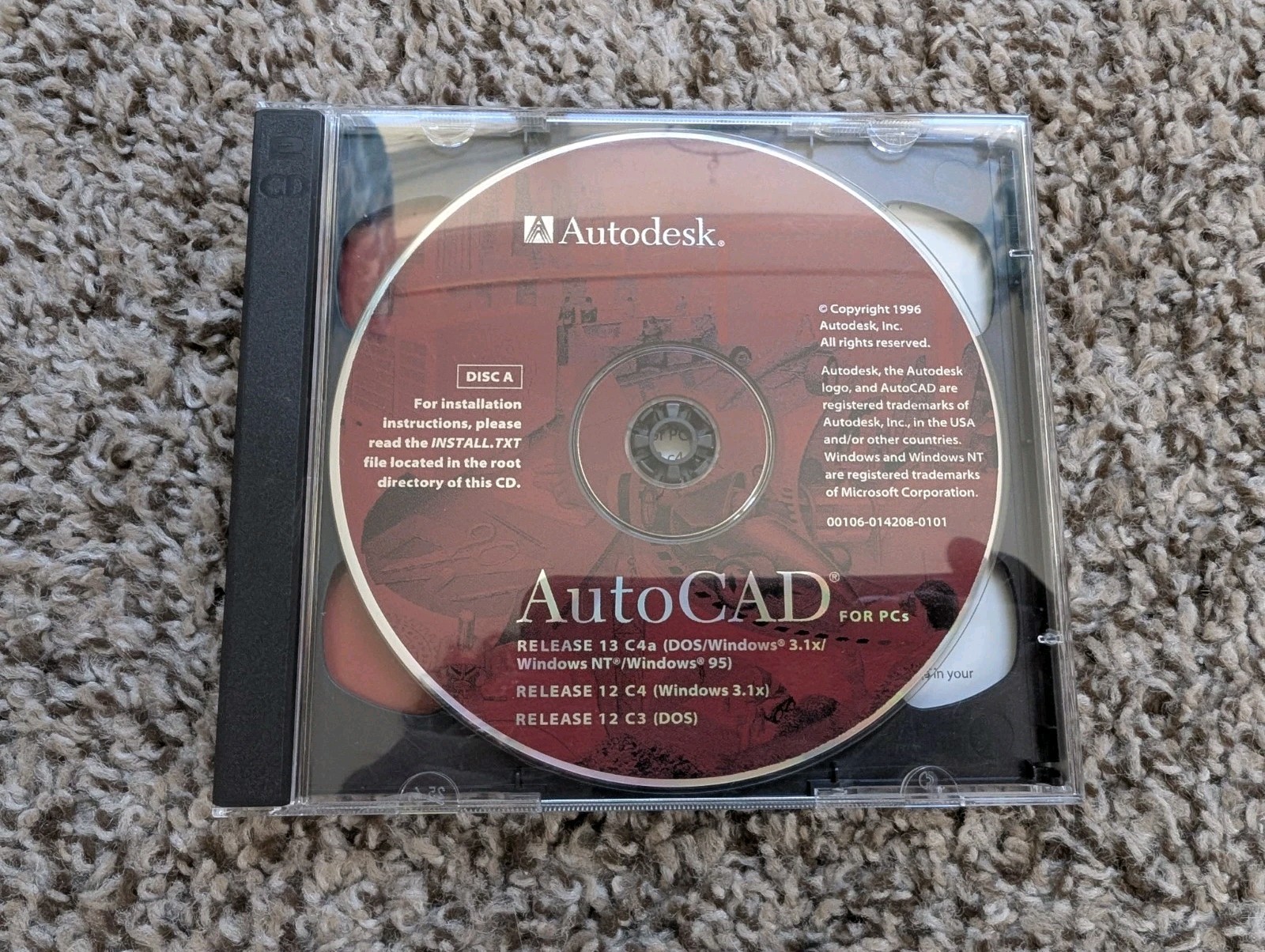 Autodesk AutoCAD Release 13 C3A Version PC CD-ROM 1995 for Windows