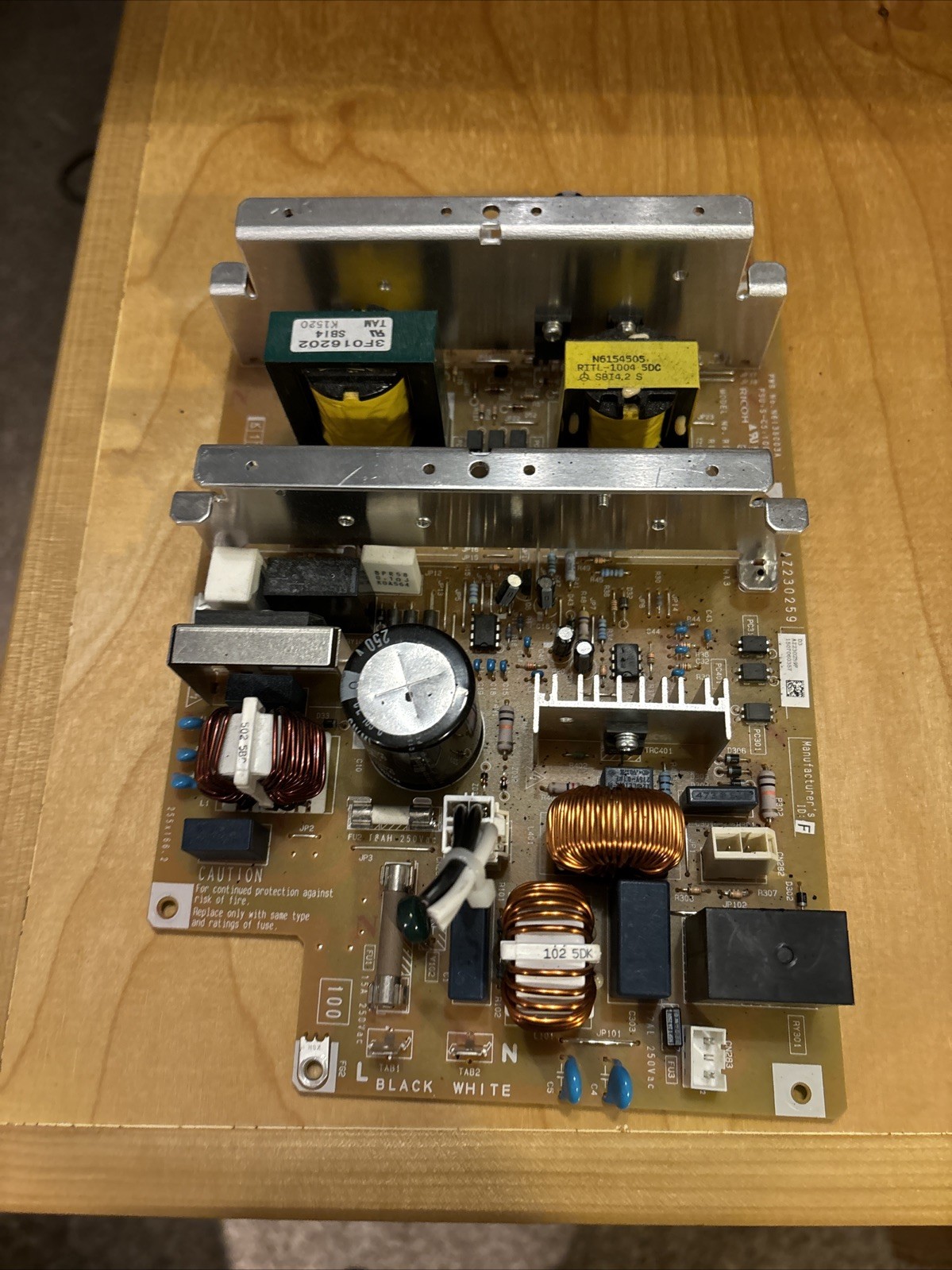 Ricoh aficio MP 301SPF POWER SUPPLY PCB RICOH MP301, MP 301spf  