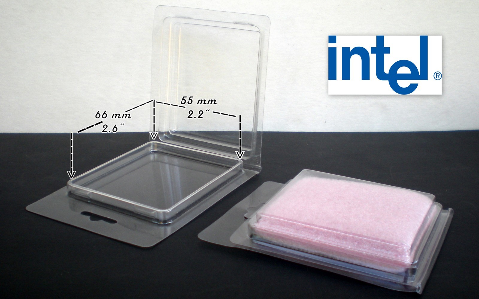 120 - CPU SHIPPING CASE-CONTAINER-BOX FITS PROCESSOR UP TO 2.5 X 2.14" (6X54 MM)
