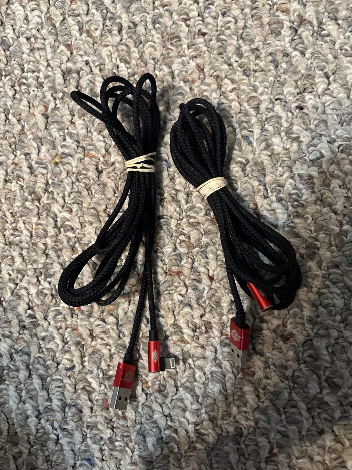 The 7ft phone type Cable Braided 2 Pack is a set of quality charging cables.