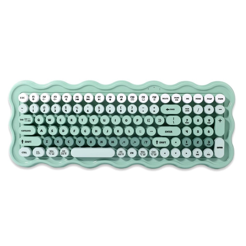 IJoy Wavy Keyboard - Green: ABS Material, Slim Design, Computer Accessory