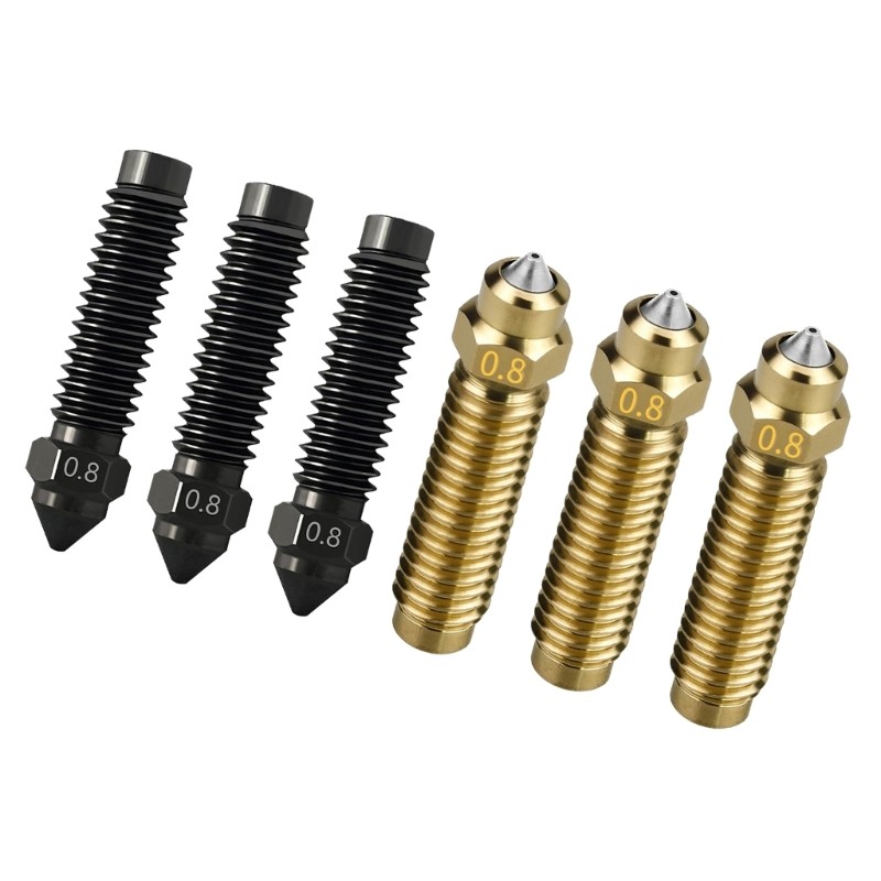 Quick Swaps 3D Printer Nozzle Kit 4 Size For Detailed Large Scale Printing