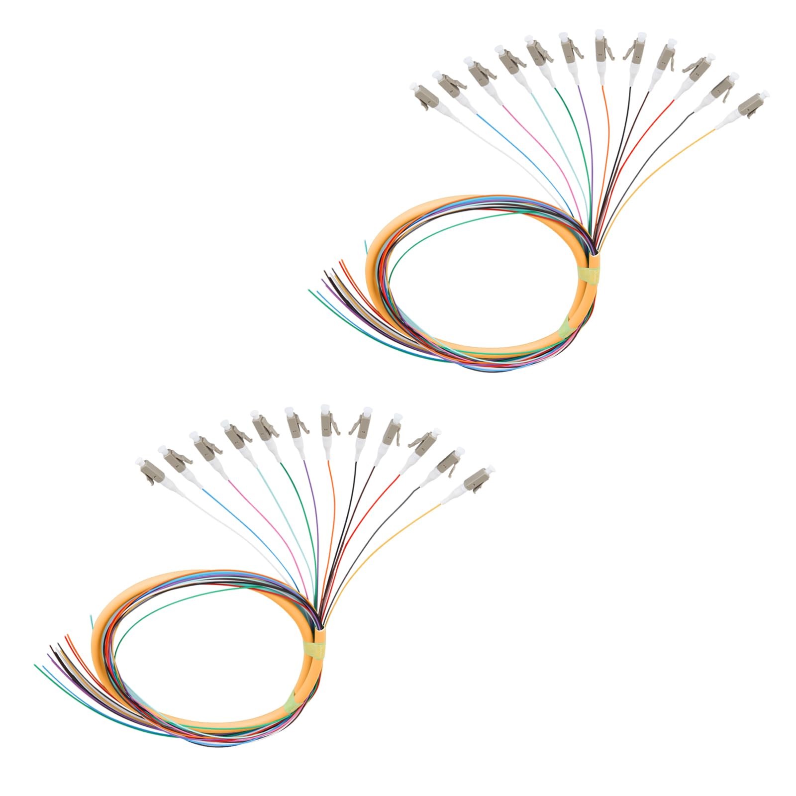 fyboptwu LC OM1 Multimode Pigtail 2-Pack