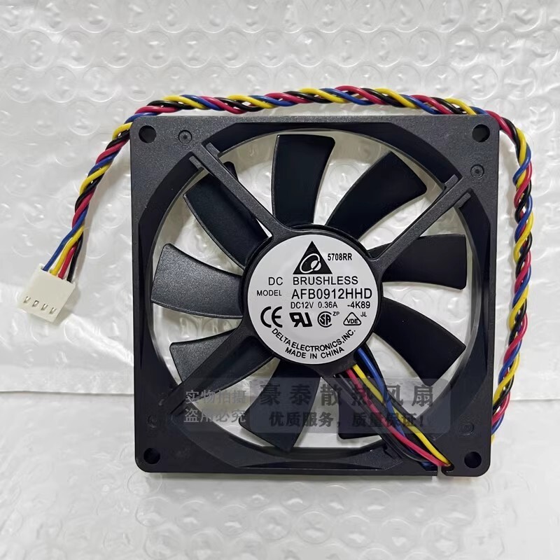 Delta AFB0912HHD 9015 DC12V 0.36A 90*90*15MM 4-Pin PWM Cooling Fan