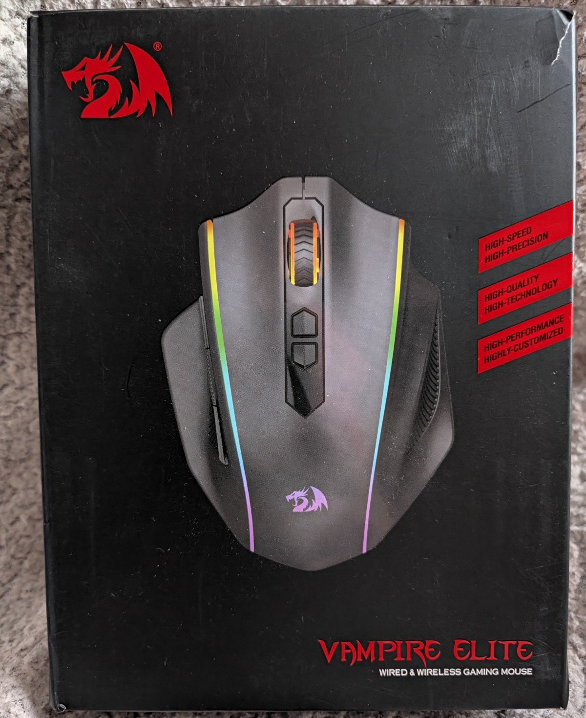 Redragon Vampire Elite M686RGB Gaming Mouse Wired/Wireless 16000 DPI Black