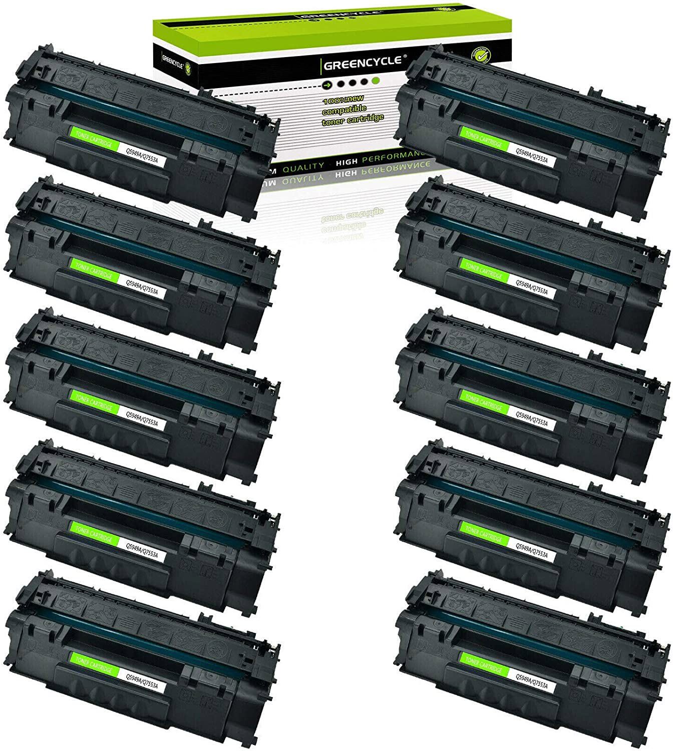 10PK BK Q5949A 49A Toner Cartridge Fits For HP LaserJet 1320t 1320n 3392 Printer