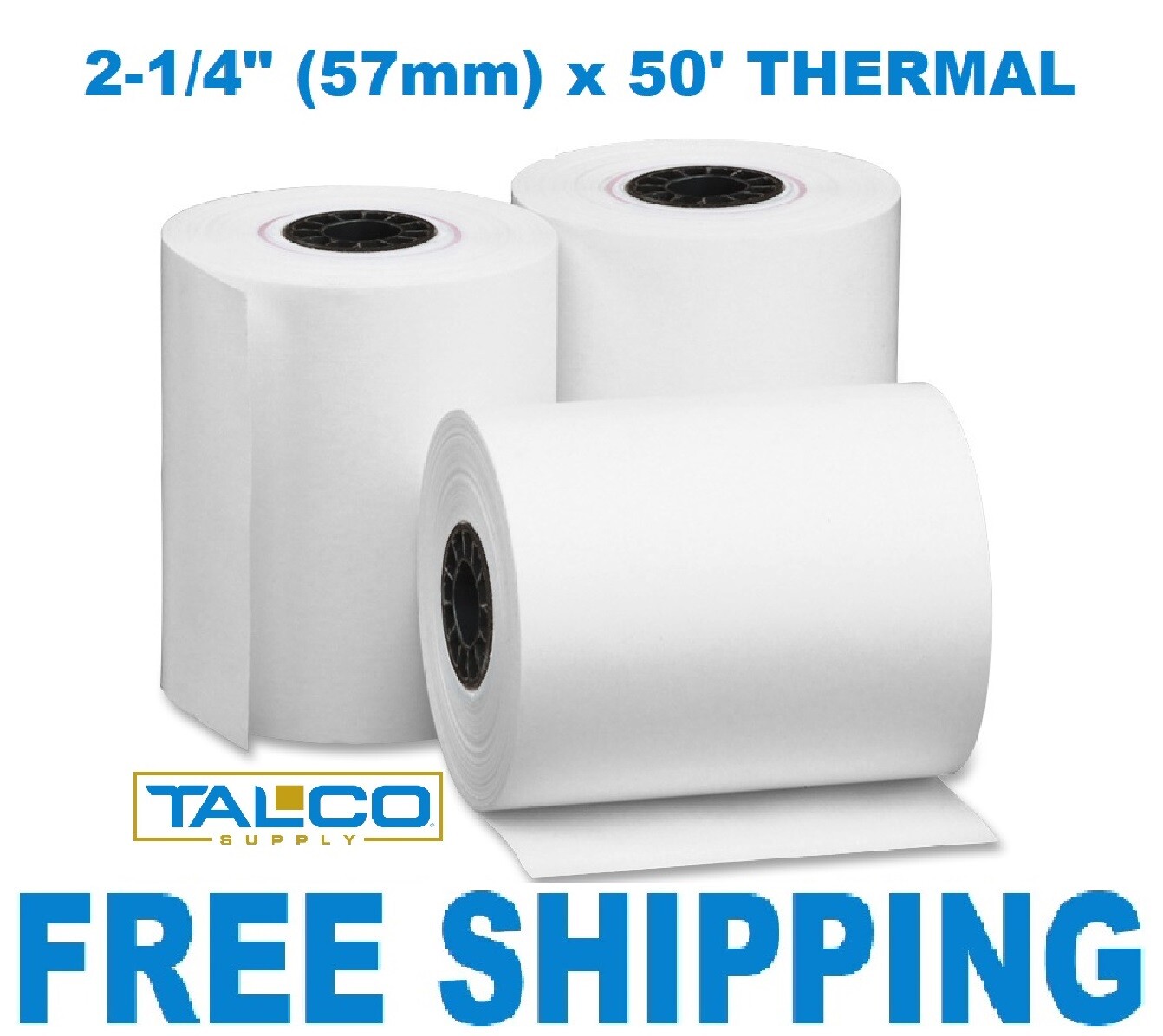 (150) VERIFONE vx520 (2-1/4" x 50') THERMAL CC PAPER ROLLS  ~FAST ~
