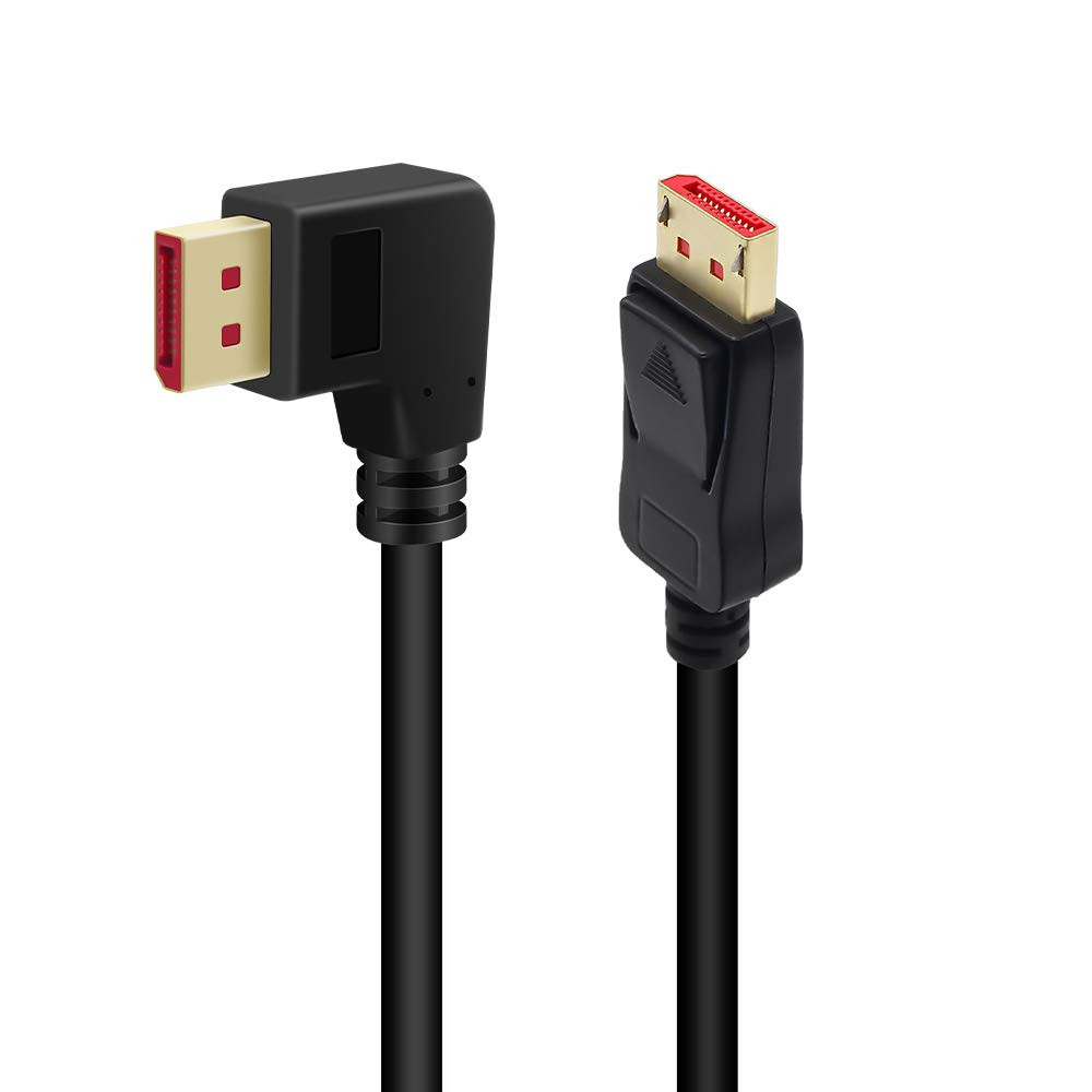 90 Degree Male to Male DP 1.4 Cable Support 8K/60Hz, 4K/144Hz by